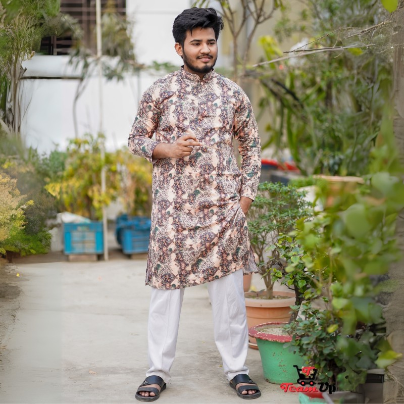 Exclusive Flash Theme Cotton Panjabi